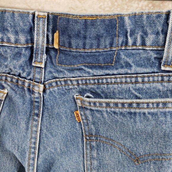 Vintage 90s Levis 558 Orange Tab Blue Jeans Mens size 34 X 34. Light medium wash - Picture 6 of 13
